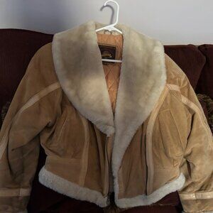 Light tan suede Adventure Bound size S coat